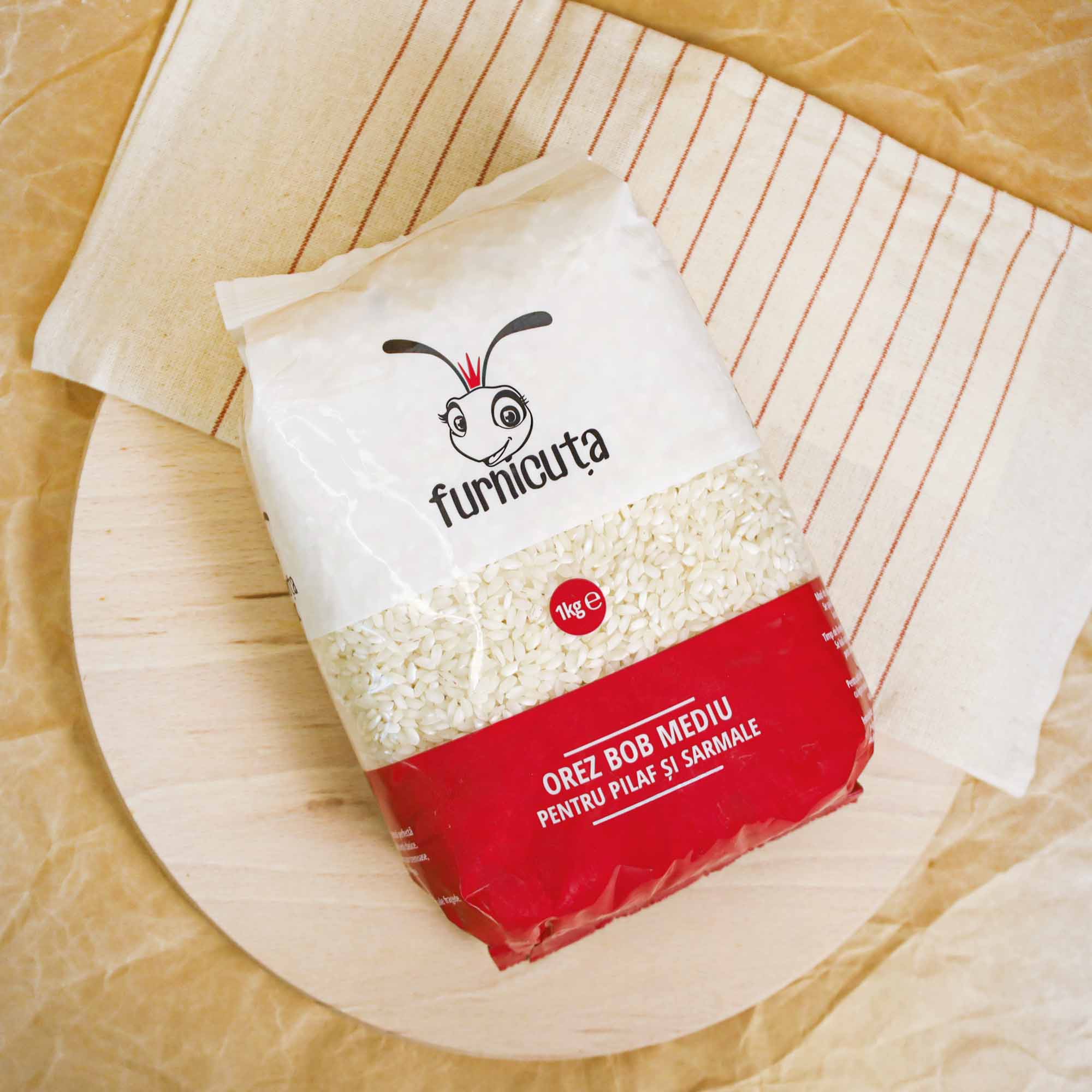 Orez bob mediu pentru pilaf și sarmale, 1 kg - imagine 3