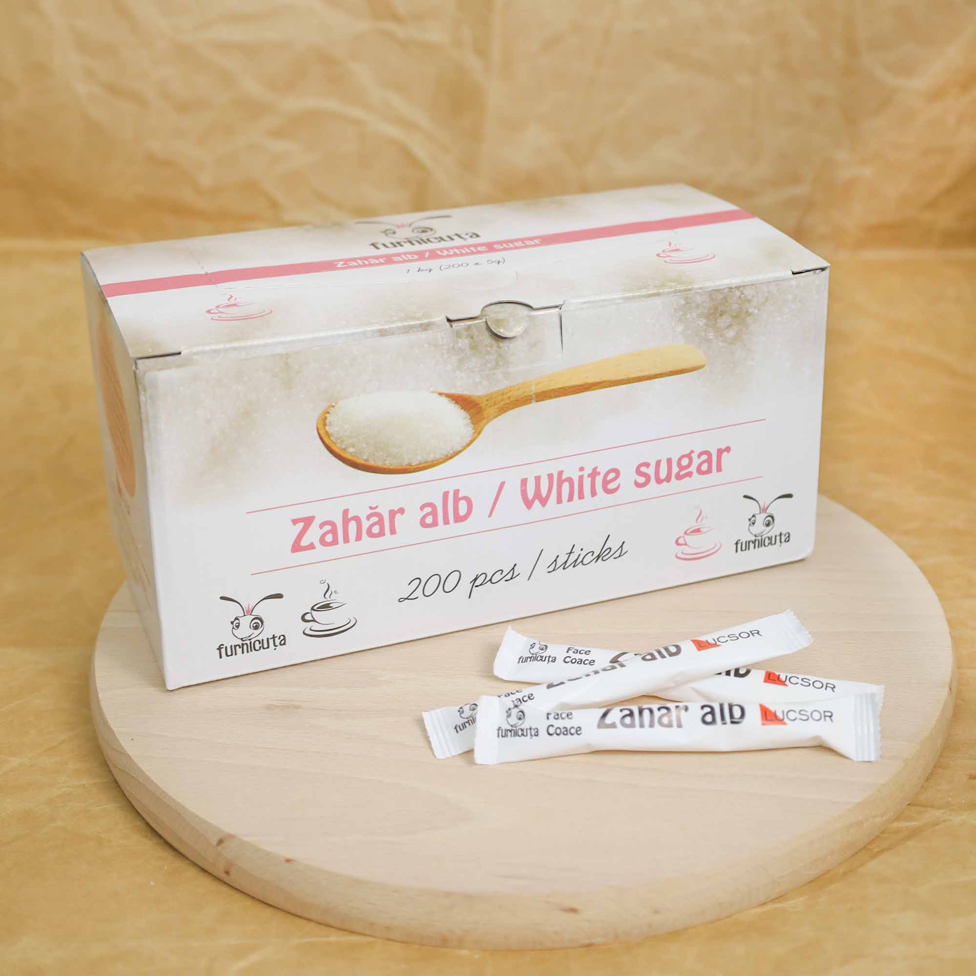 Zahăr alb stick, 200 buc - imagine 3