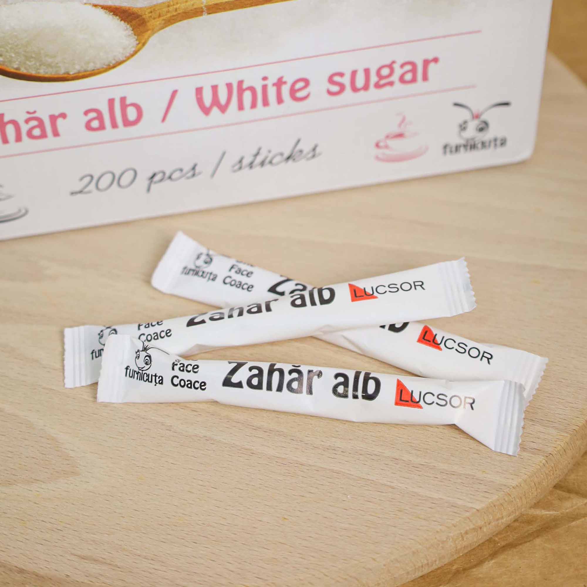 Zahăr alb stick, 200 buc - imagine 5